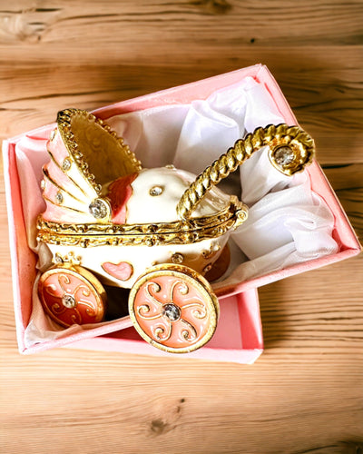 Liten Sagolik Vagn för smycken, skatter - Kunglig Elegans, personalisering med gravyr