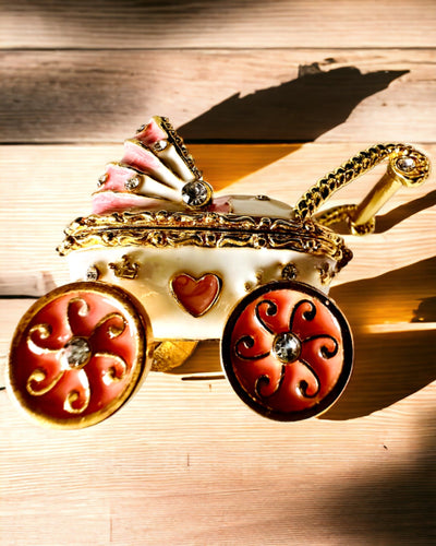 Liten Sagolik Vagn för smycken, skatter - Kunglig Elegans, personalisering med gravyr