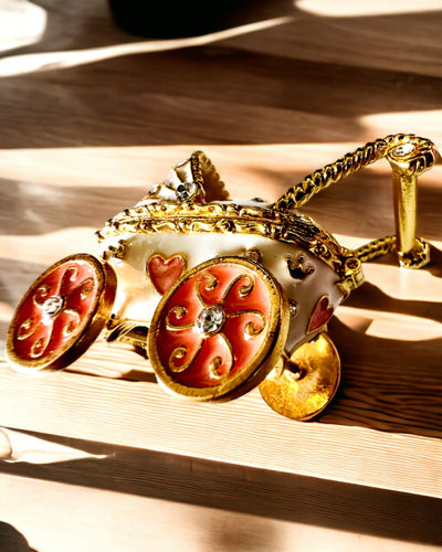 Liten Sagolik Vagn för smycken, skatter - Kunglig Elegans, personalisering med gravyr