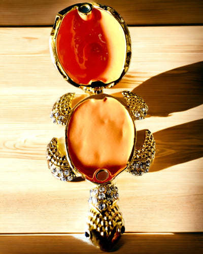 Skrin "Sköldpaddsfamiljen" - färg grön, personalisering med gravyr