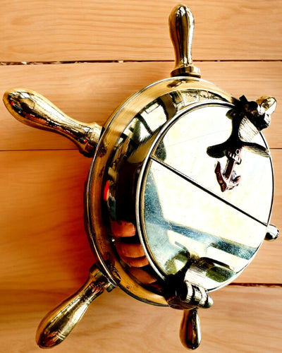 Mässing Kaptenens Askfat - möjlighet till personlig gravyr som present, handgjord