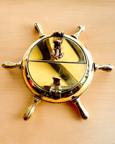 Mässing Kaptenens Askfat - möjlighet till personlig gravyr som present, handgjord