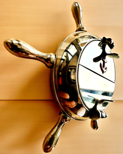 Mässing Kaptenens Askfat - möjlighet till personlig gravyr som present, handgjord