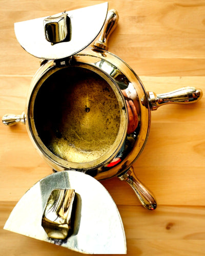 Mässing Kaptenens Askfat - möjlighet till personlig gravyr som present, handgjord