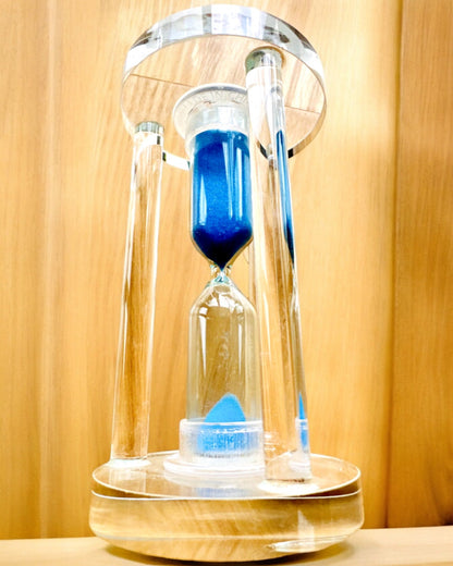 Timglas "Blue Elegance", 10 cm höjd, mäter 10 minuter
