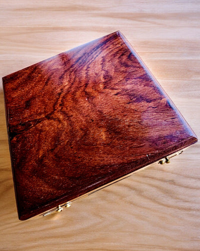 Stora Trälåda för Kompass "Gilbert & Sons" med Graveringsmöjlighet