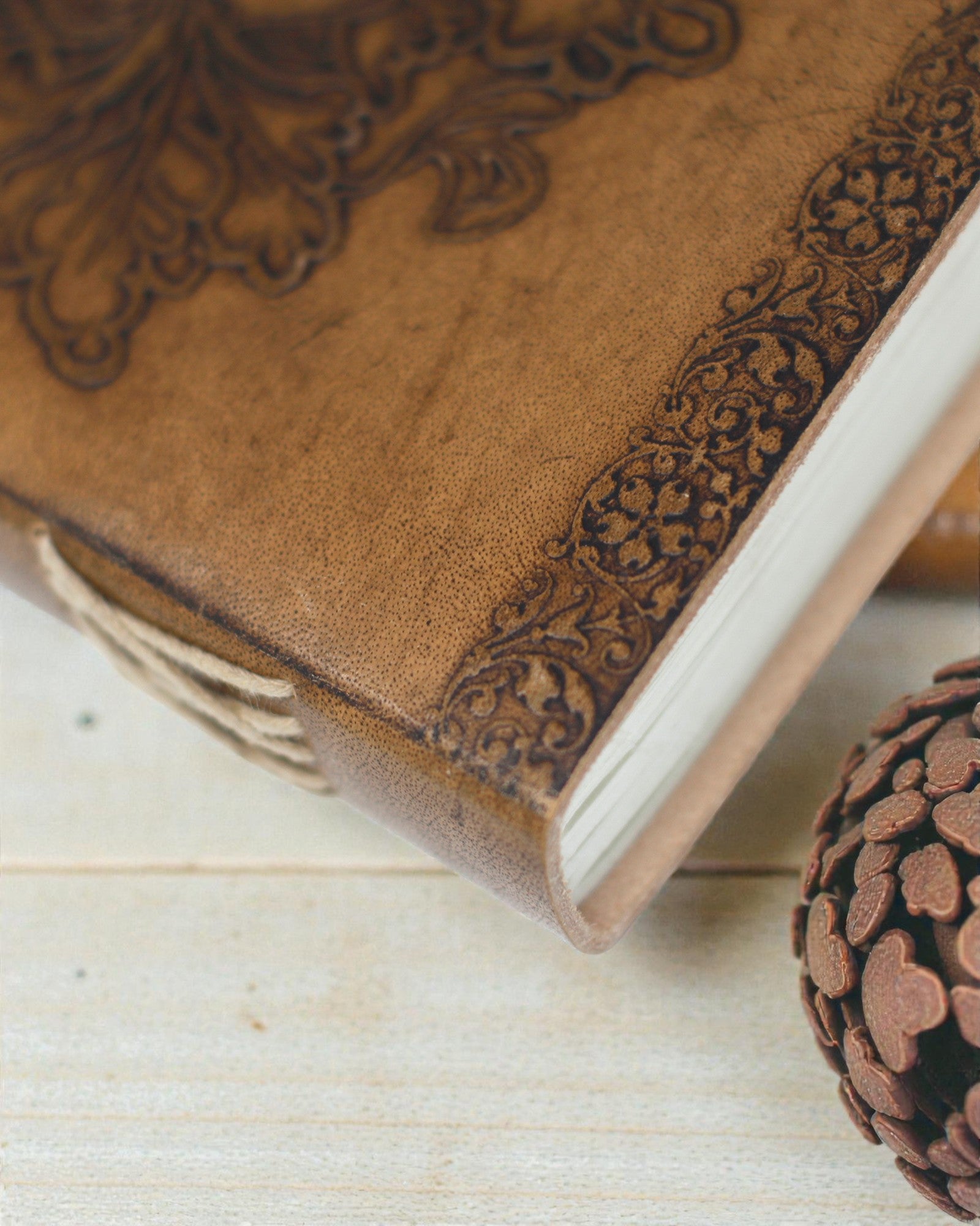 Greenman-anteckningsbok i läder (20x15 cm)