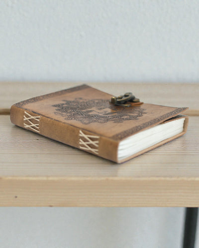 Greenman-anteckningsbok i läder (20x15 cm)