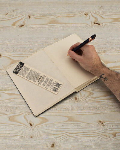 Stor Lokta-anteckningsbok Inspirationer – Verkliga livet händer utan uppkoppling (45 blad, 21 x 15 cm)