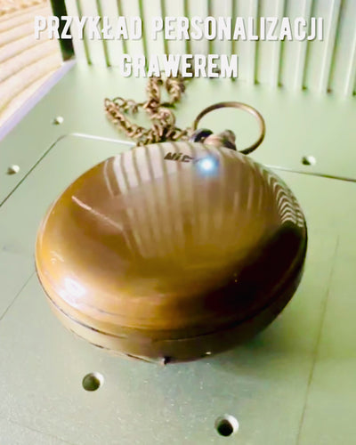 Resenärens Navigationskompass med gravyr, personalisering – Hantverk av Indiska Hantverkare