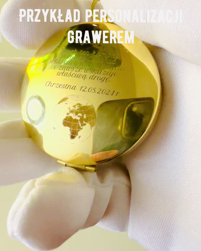 Vattentät Mässingskompass med Ljusande Effekt - Ett Måste för Vandring och Camping, personlig gravyr