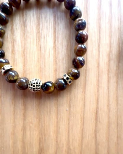 Set med 2 Armband "Golden Eye"