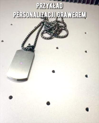 Herrhalsband Elegant Styrka - personalisering med gravyr som present