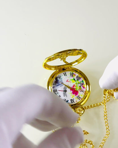 Klassisk Fickur Vintage med Transparent Lock
