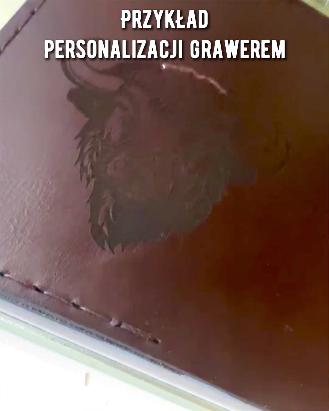 Etui "Resenären" - Läderfodral för Pass, personalisering med gravyr - 2 färgvarianter