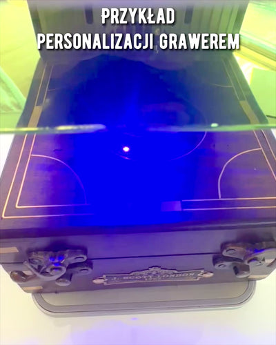 Stort Träskrin för Sextant eller premiumkompass "Mariner's Legacy" med Möjlighet till Gravyr