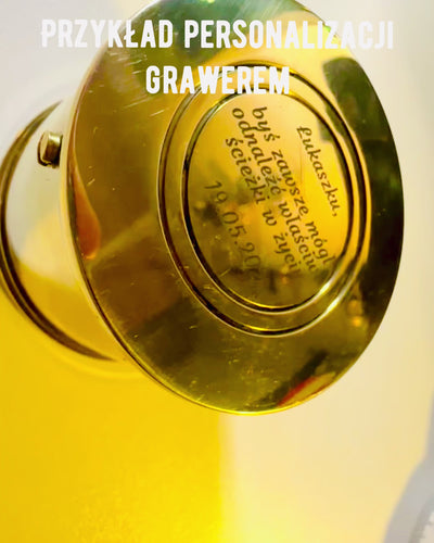 Resenärens kompass "Bęben Wschód Słońca" – med möjlighet till personlig gravyr