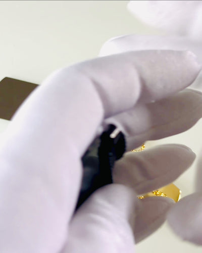 Halsband med Dog Tag "Tre Nyansers Stil" - ID-bricka - Elegant Hängsmycke i Rostfritt Stål med Graveringsalternativ