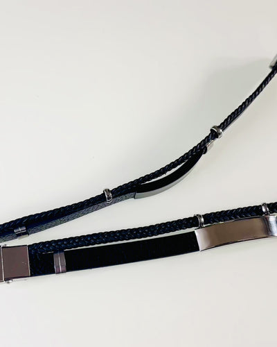 Herrarmband i PU-läder och rostfritt stål med möjlighet till gravyr – Finns i två färgvarianter