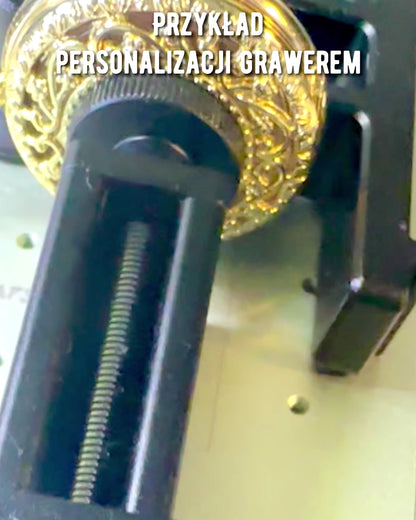 "Złoty Majestat" - Lyxig Mekanisk Fickur med Genomskinlig Kärna. Anpassning med Gravyr