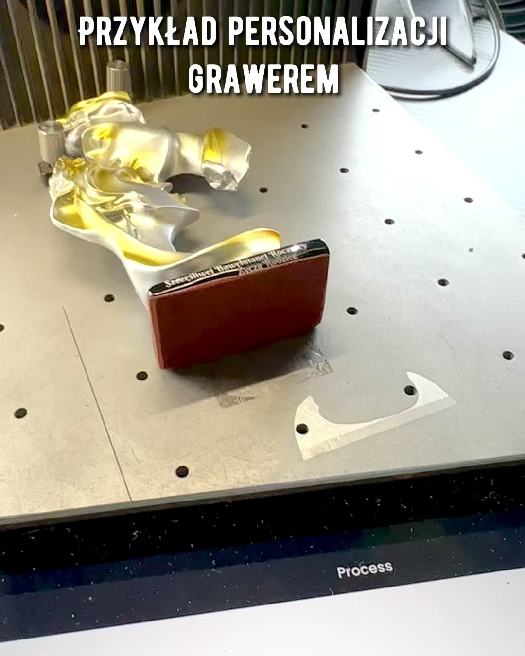 Figurka "Elegans i Sten" färg silver - Dekorativ med Graveringsalternativ, 2 storlekar att välja mellan