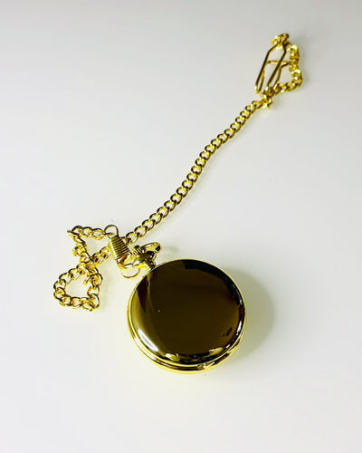 Klassisk Mekanisk Fickur med Dubbel Lock – Manuell, Svart, personalisering med gravyr