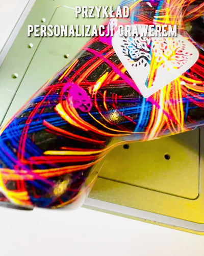 Kalejdoskop Hjärta – Handgjord Prydnad av Harts med Graveringsmöjlighet