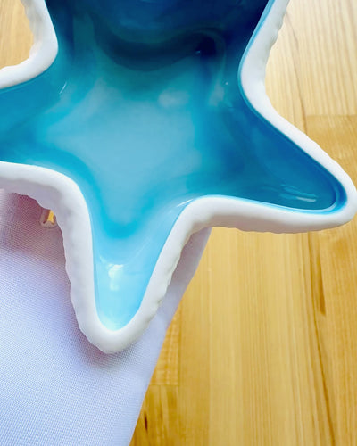 Keramisk Skål "Stjärnglans" - 14 cm bred - som present, personalisering med gravyr