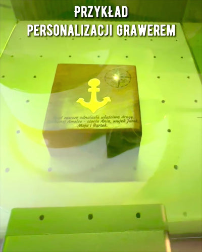 Trälåda för kompakt kompass "Maritime" - möjlighet till personlig gravyr