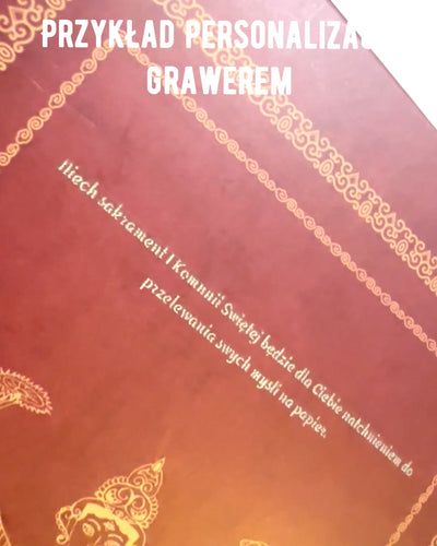 Vintage brun anteckningsbok med dekorativt omslag i retrostil – Utforskarens anteckningsbok – Brun, Vintage