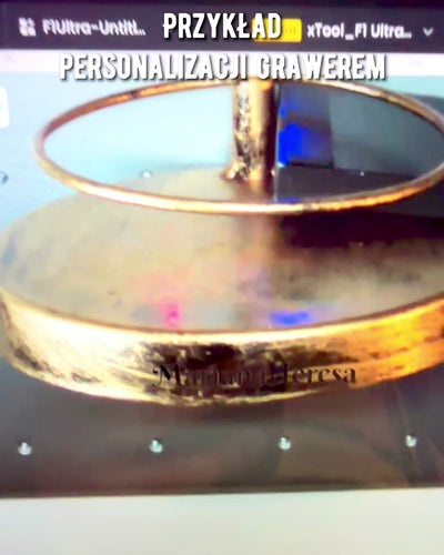 Stilfull Metallaskkopp "Rustic Charm" 19-23 cm hög, 8 varianter att välja mellan, gravyr på begäran