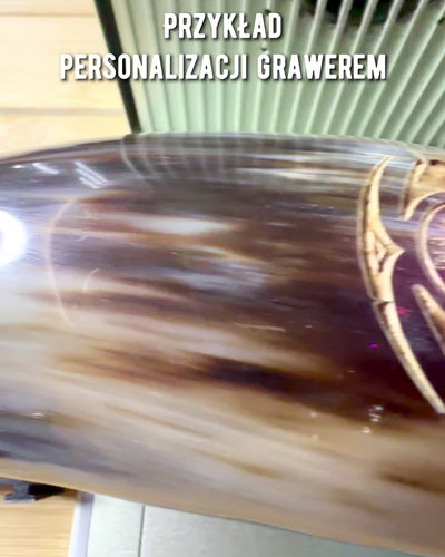 Hornmugg "Viking Valor" - Handgraverad, Premiumkvalitet - 4 varianter att välja mellan