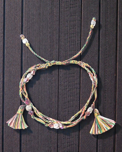 Tempelarmband i snöre Panca Dharma – Trons styrka