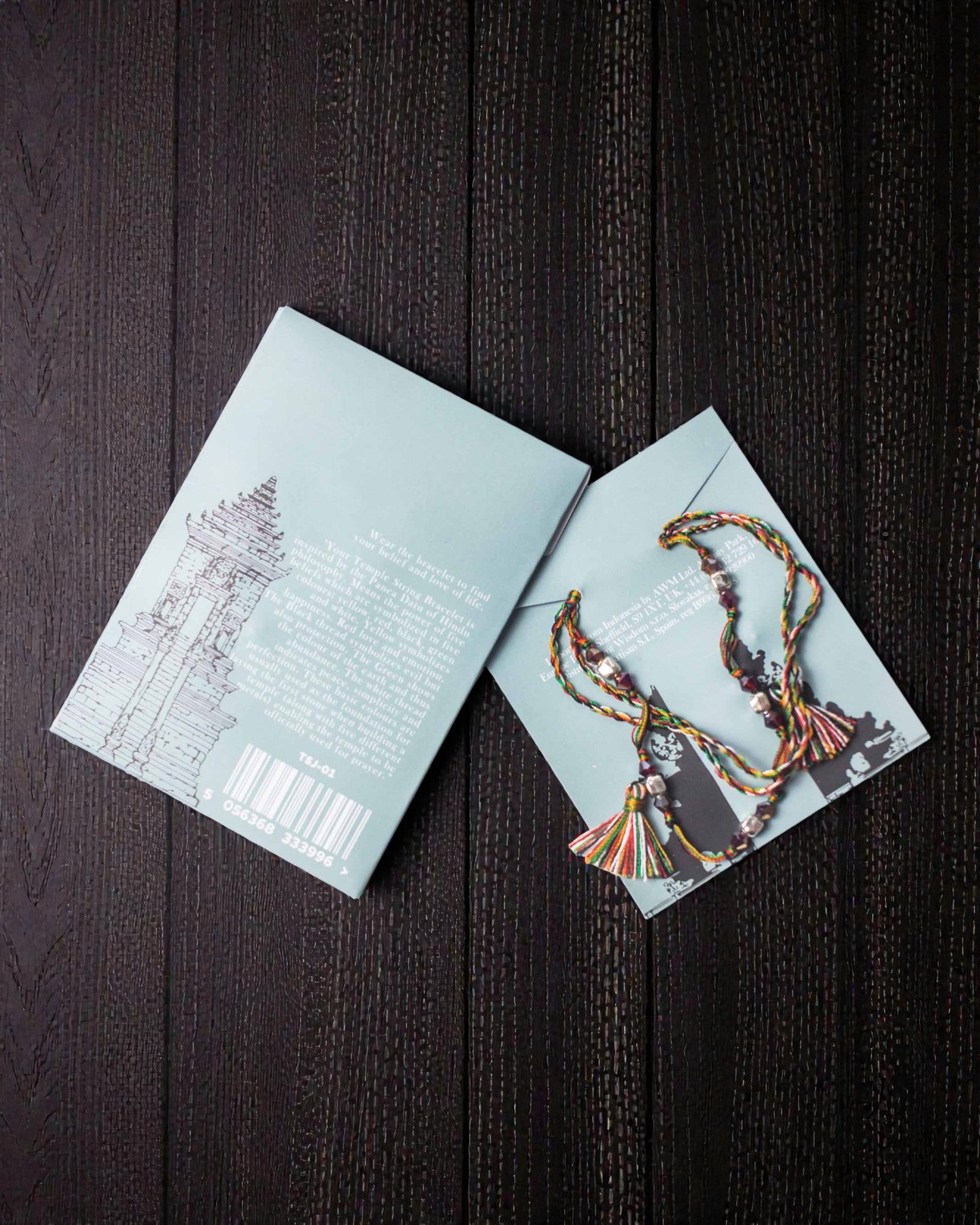 Tempelarmband i snöre Panca Dharma – Trons styrka