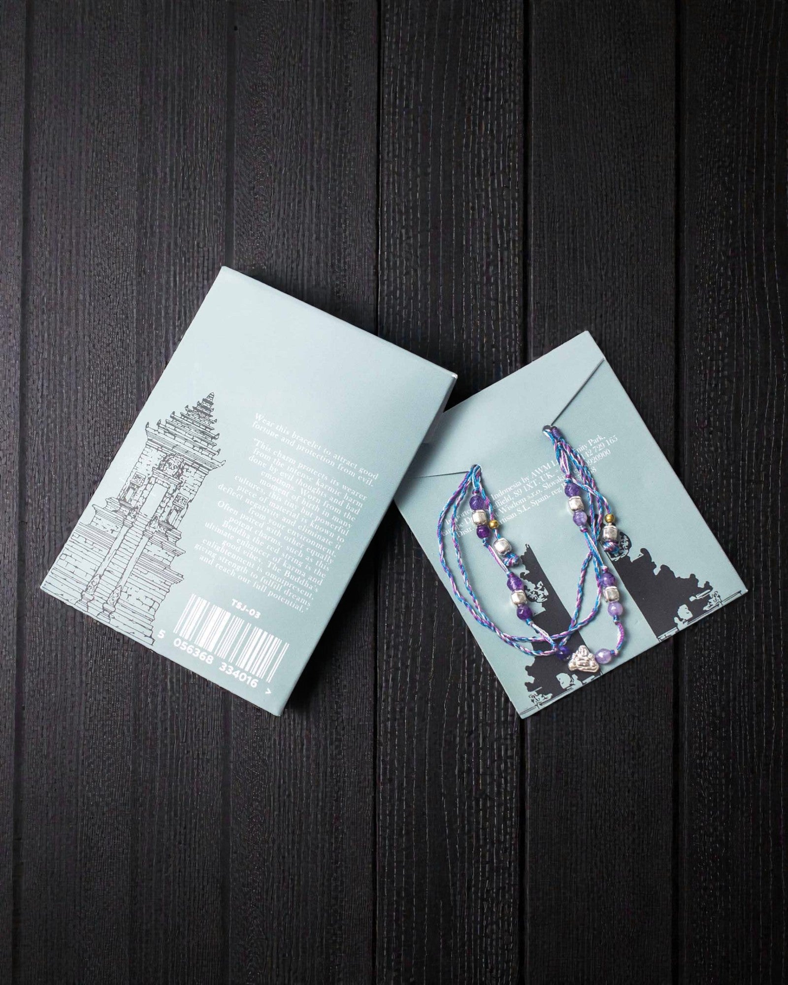 Tempelarmband i snöre Lucky Karma – Skydd och Lycka