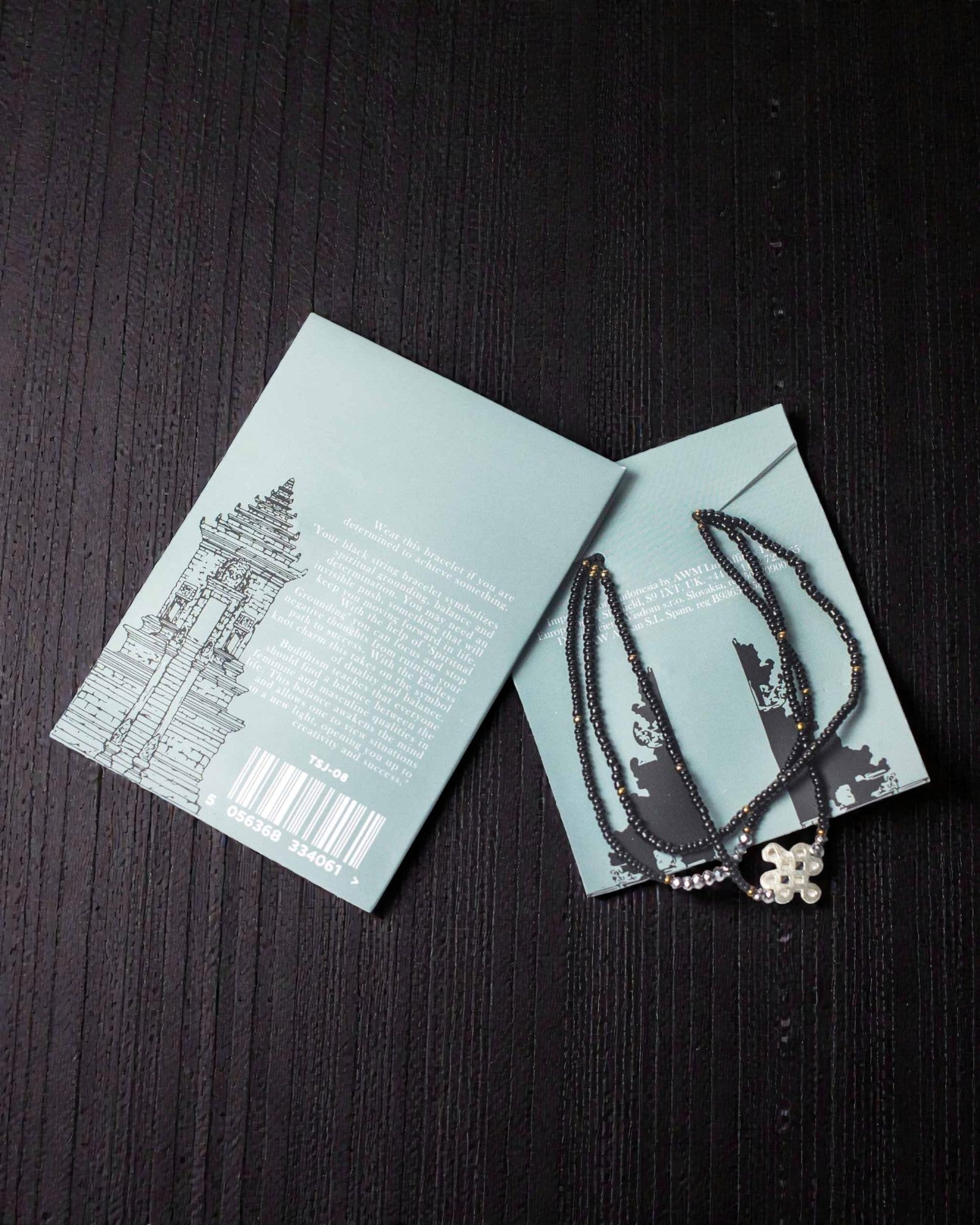 Tempelarmband i snöre Dharma Knot – Andlig förankring