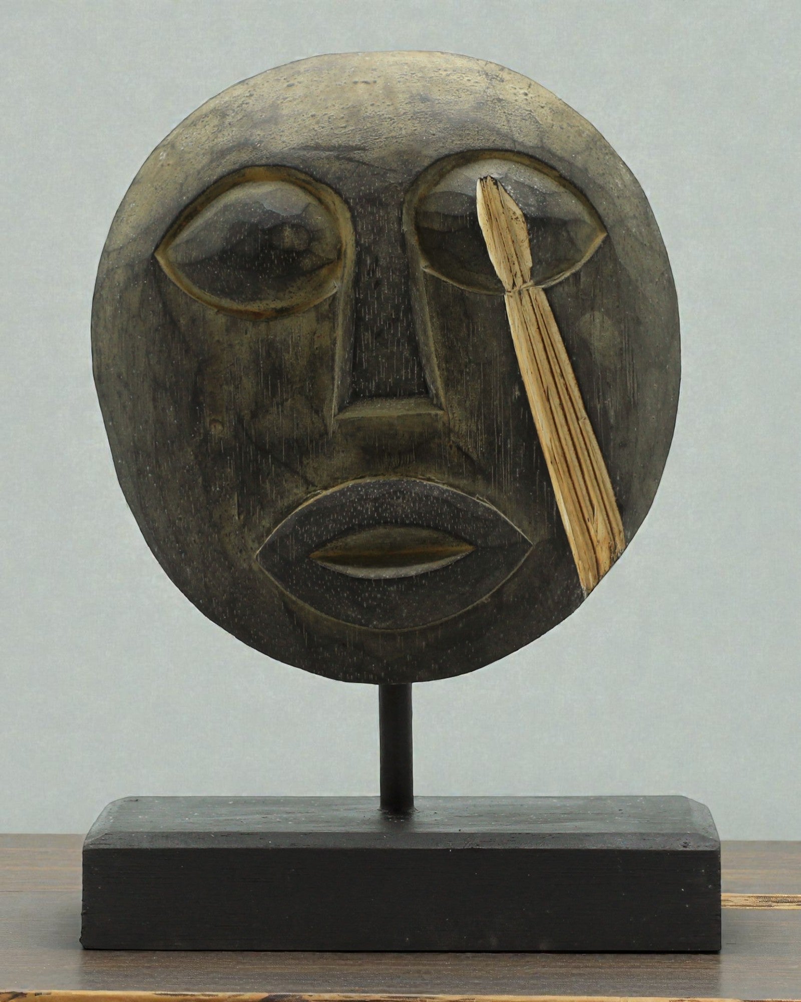 Timoresisk Mask Förfädersväktare 27x20 cm – Antik